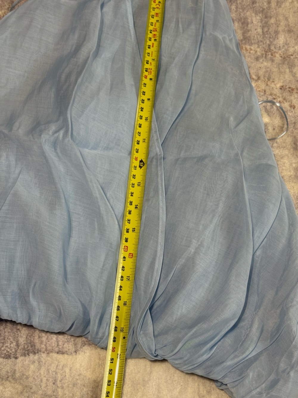 Anthropologie Pale Blue Sleeveless Bubble Top - Picture 4 of 6